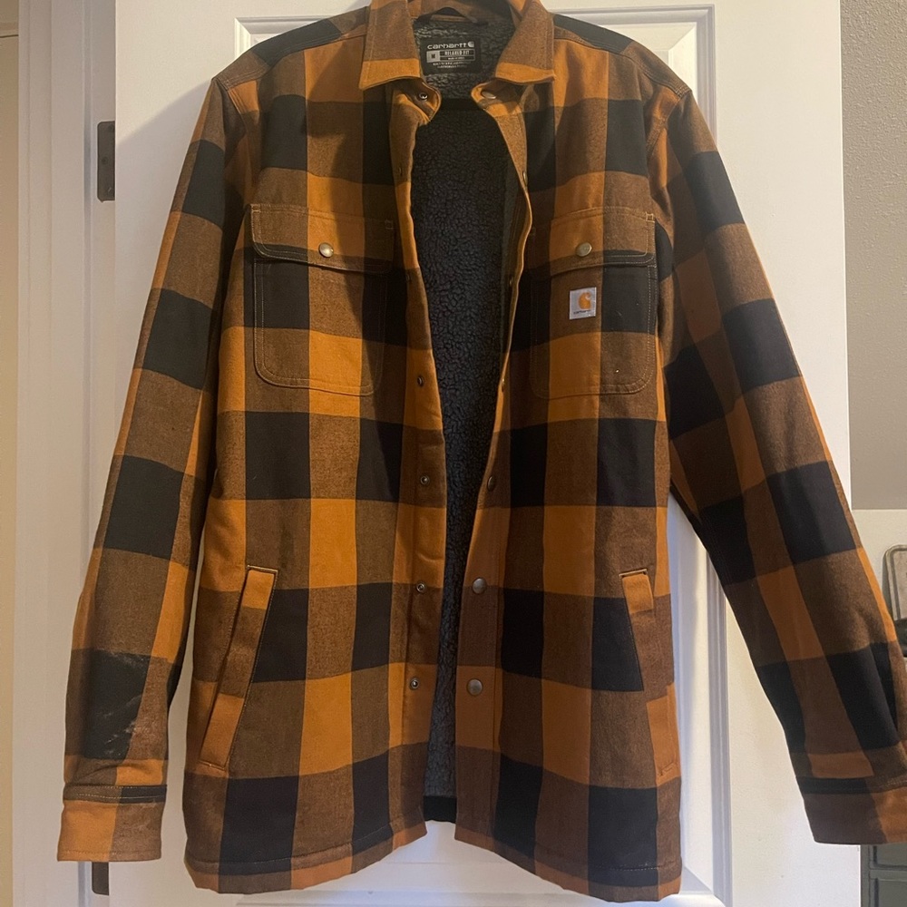 Carhartt plaid fleece jacket NEW